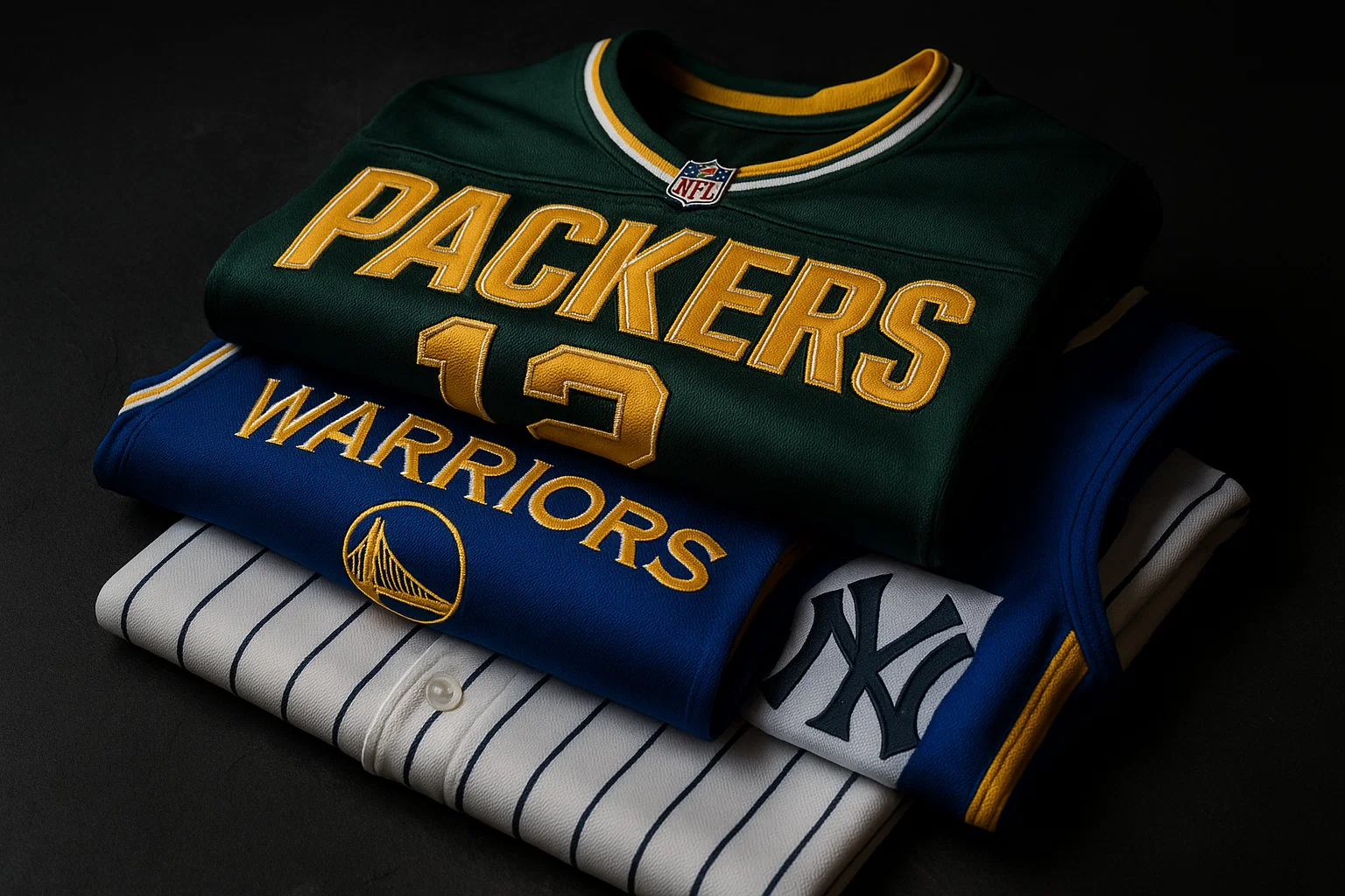 A collection of diverse, high-quality sports jerseys from the Ujersey Shop